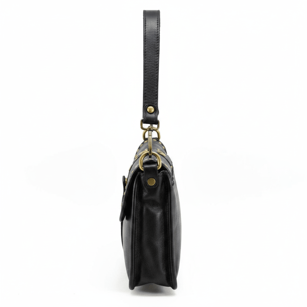 Borsa tracolla doppio manico borchiata Suo - Pito’s|Bag