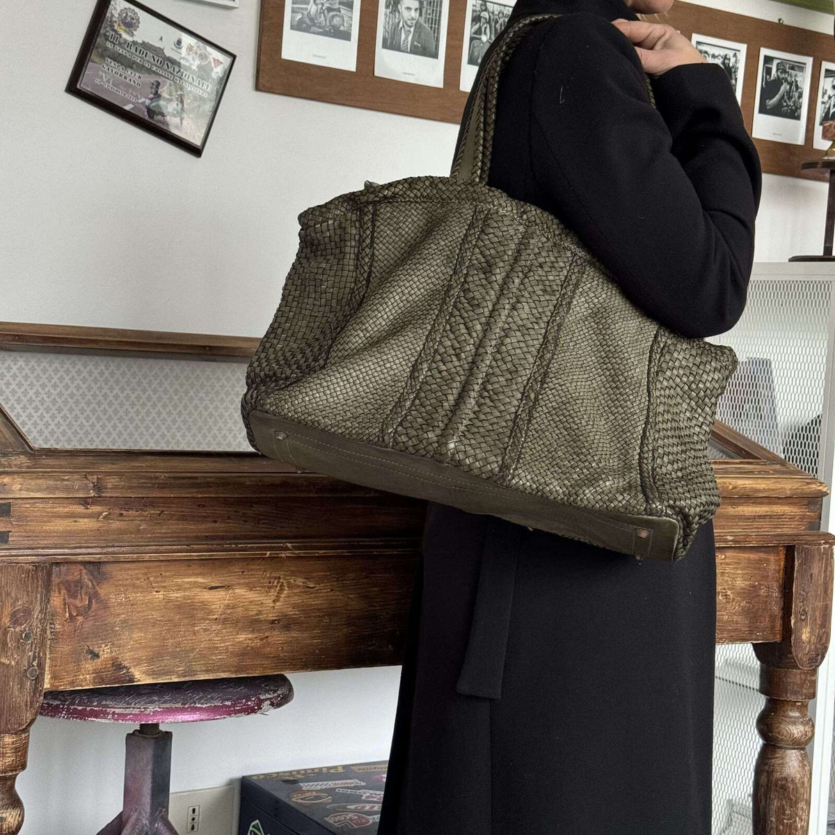 Borsa vera pelle intreccio Big - Pito’s|Bag