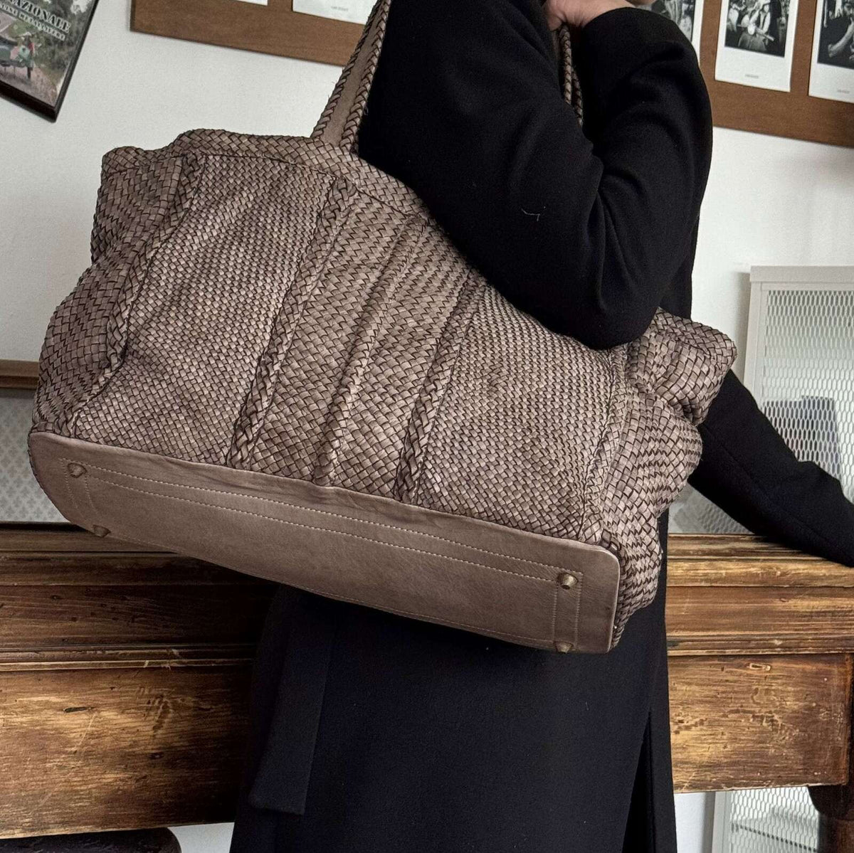 Borsa vera pelle intreccio Big - Pito’s|Bag