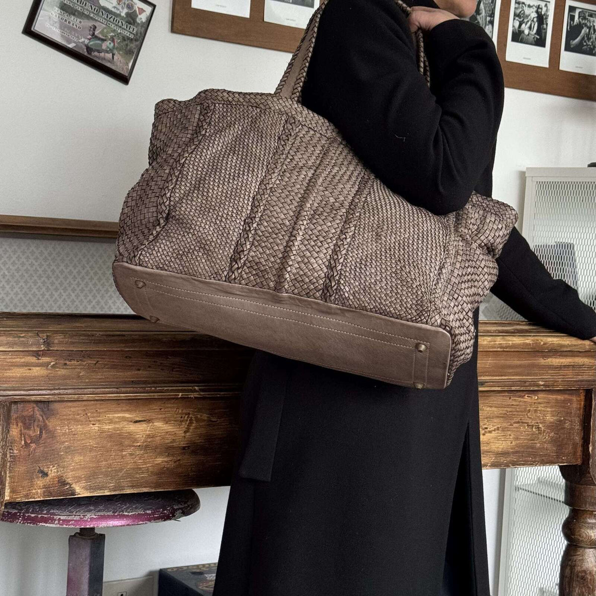 Borsa vera pelle intreccio Big - Pito’s|Bag