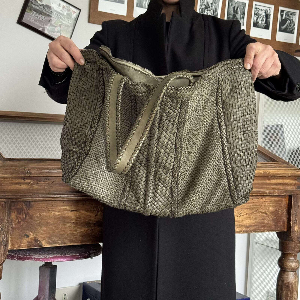 Borsa vera pelle intreccio Big - Pito’s|Bag
