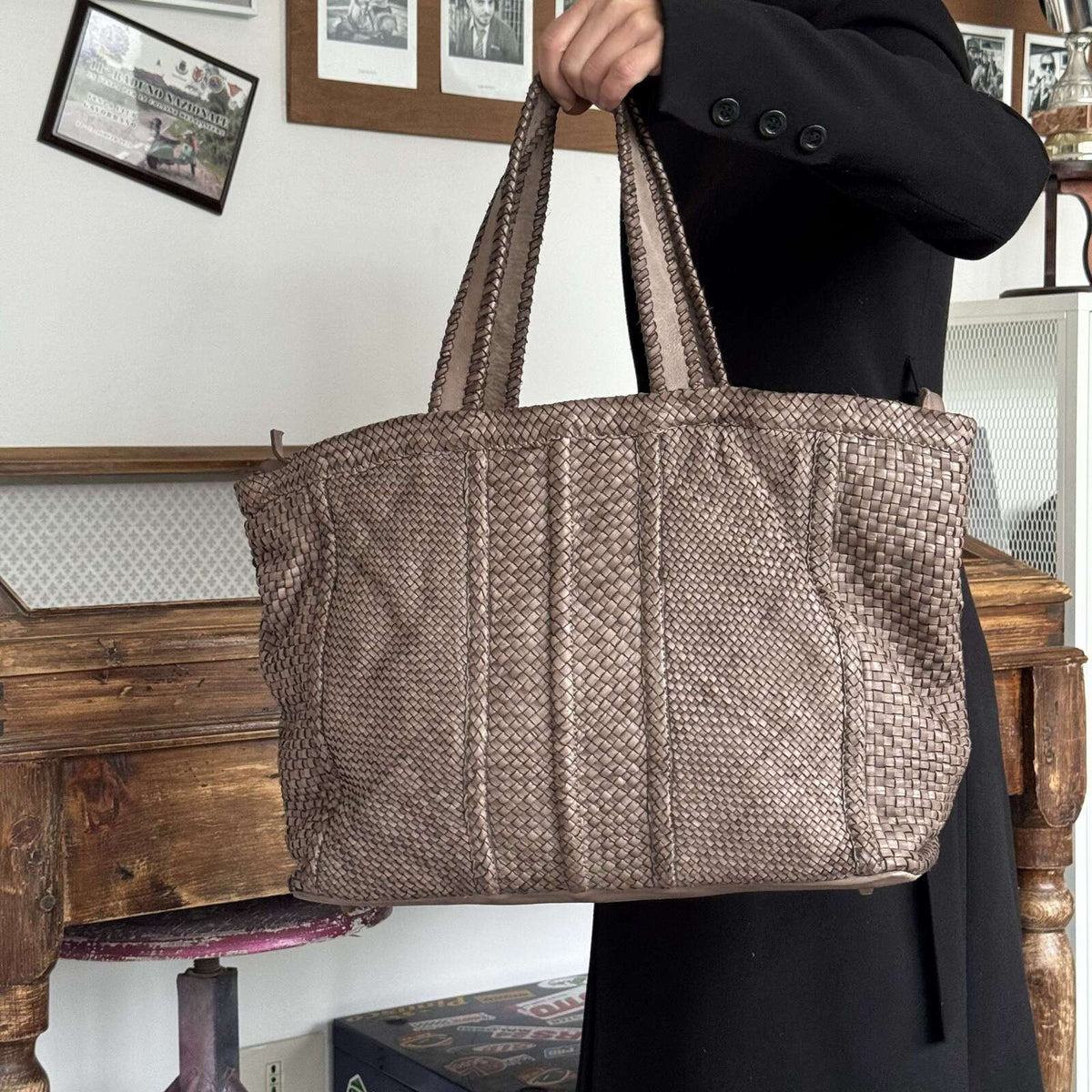 Borsa vera pelle intreccio Big - Pito’s|Bag