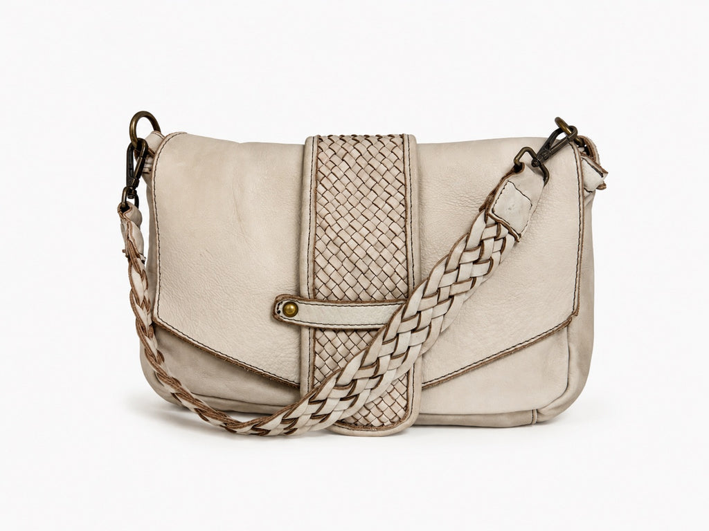 Borsa A Tracolla in pelle artigianale Snow