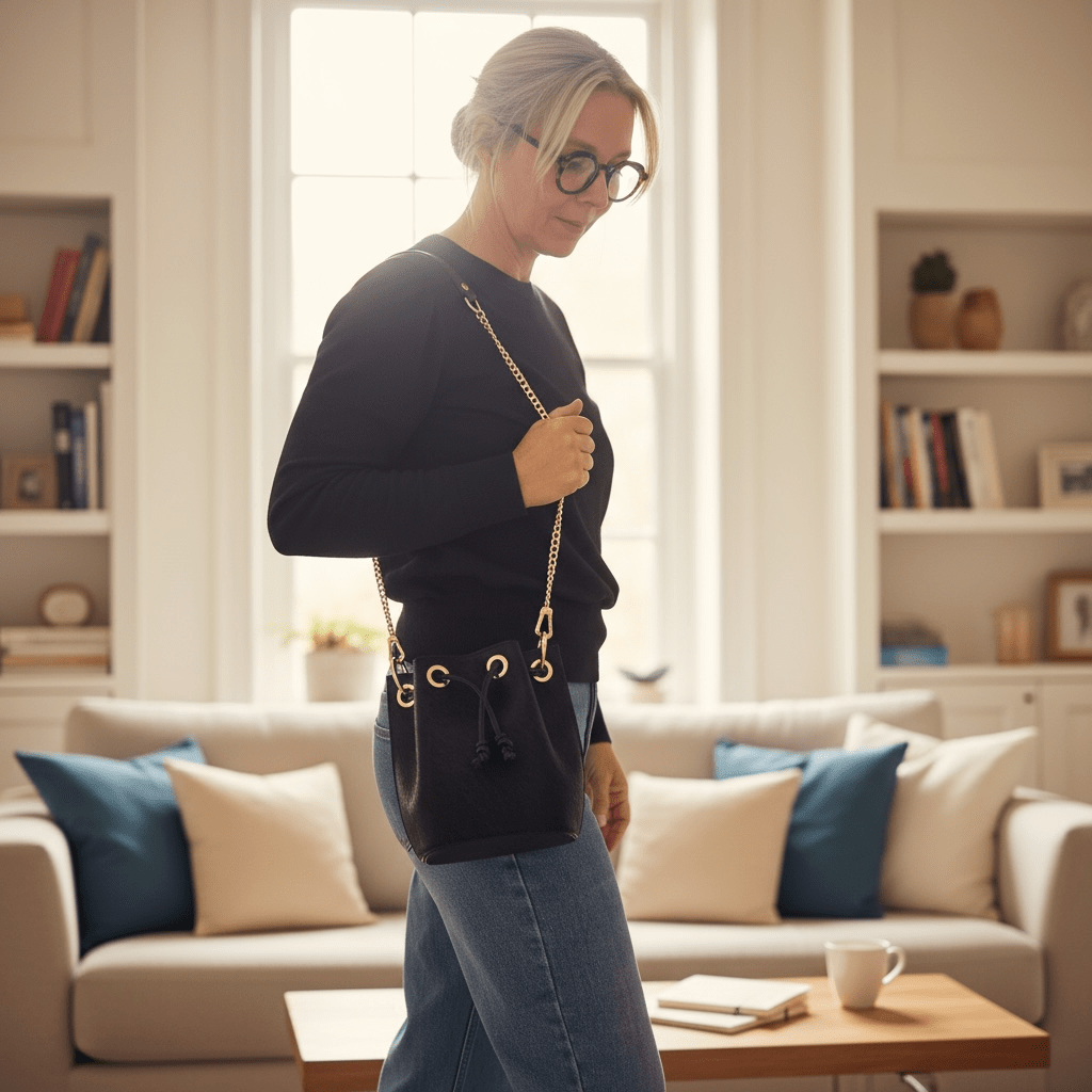Borsetta a secchiello Style Life nera - Pito’s|Bag