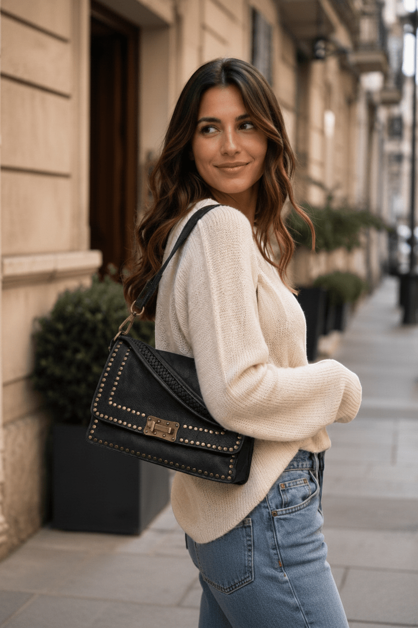 Borsetta in pelle Special nera - Pito’s|Bag