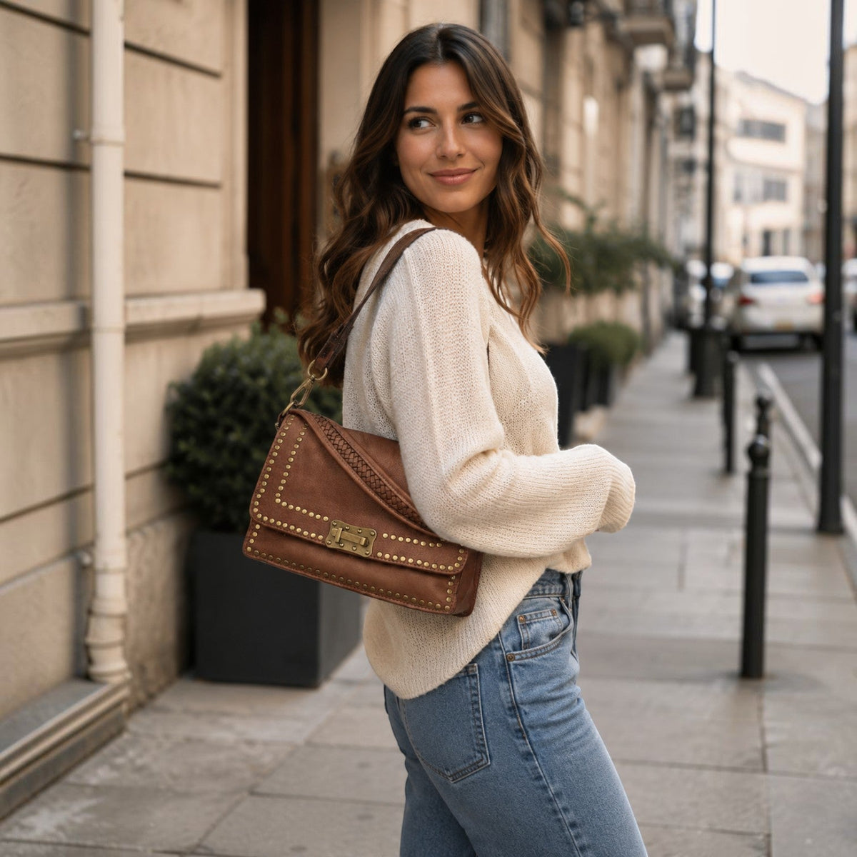 Borsetta in pelle Special taupe - Pito’s|Bag
