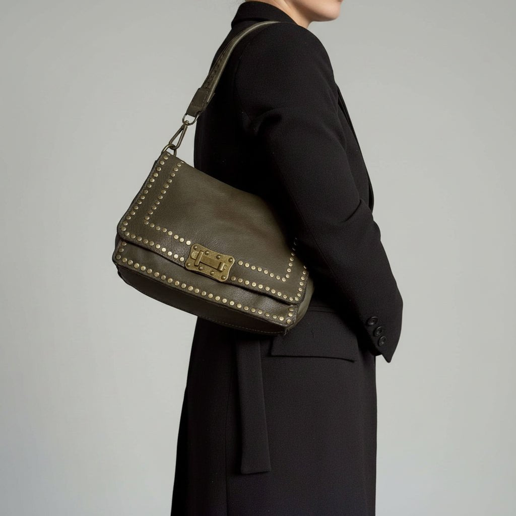 Borsetta in pelle Special verde - Pito’s|Bag