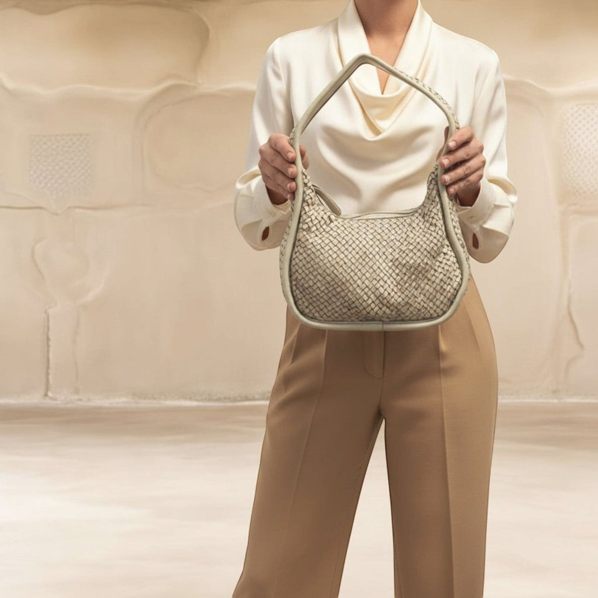Borsetta in pelle total intreccio - Pito’s|Bag