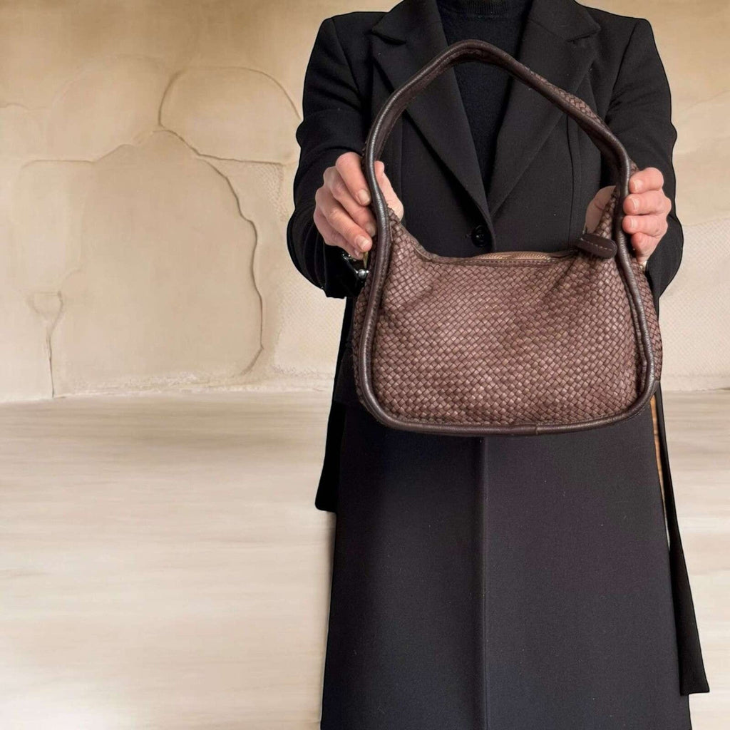 Borsetta in pelle total intreccio - Pito’s|Bag