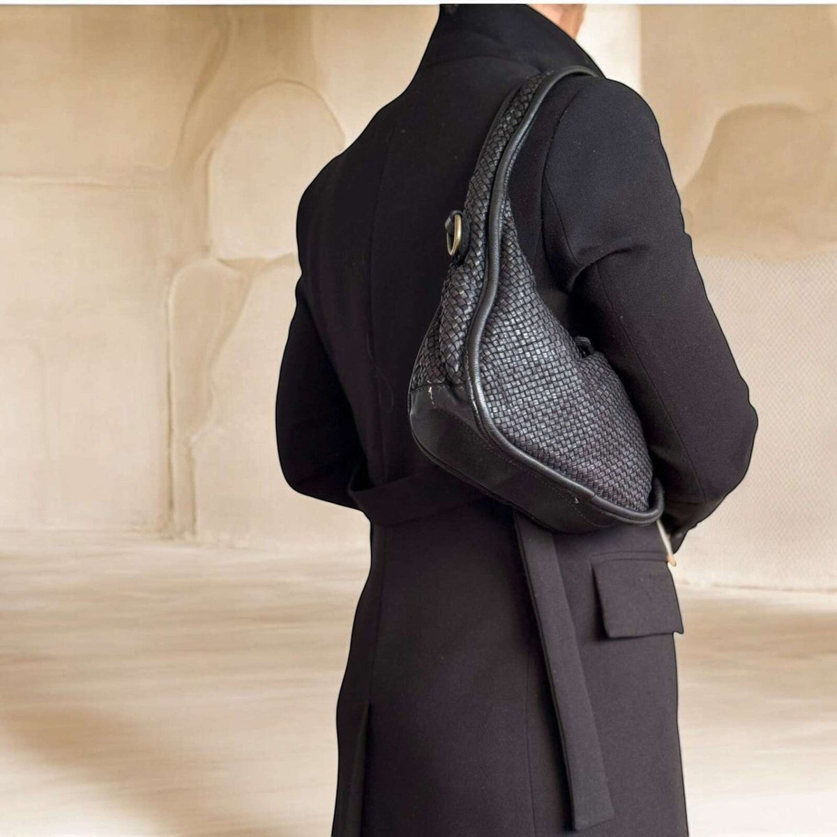 Borsetta in pelle total intreccio - Pito’s|Bag