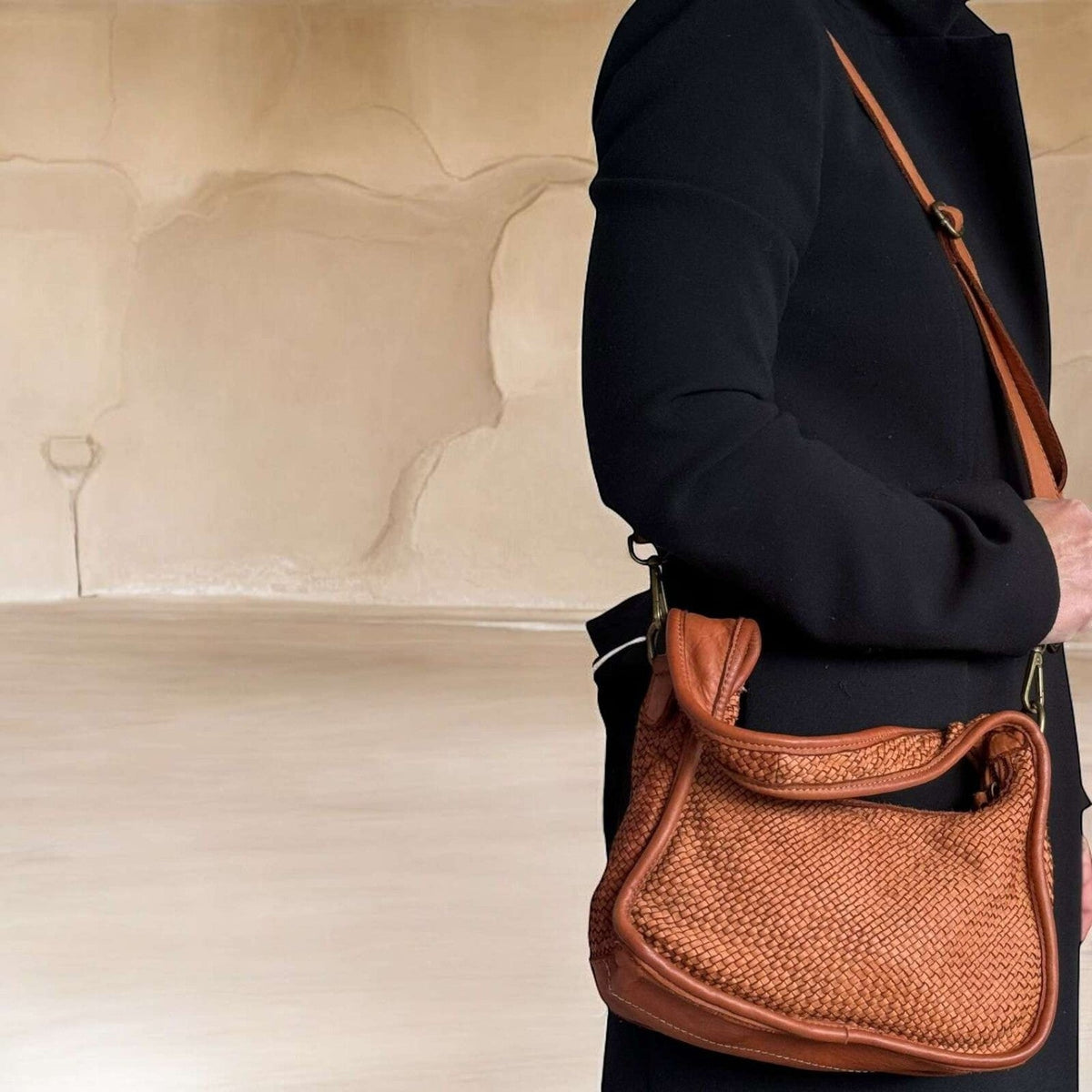 Borsetta in pelle total intreccio - Pito’s|Bag