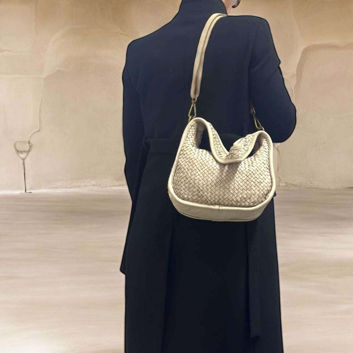 Borsetta in pelle total intreccio - Pito’s|Bag