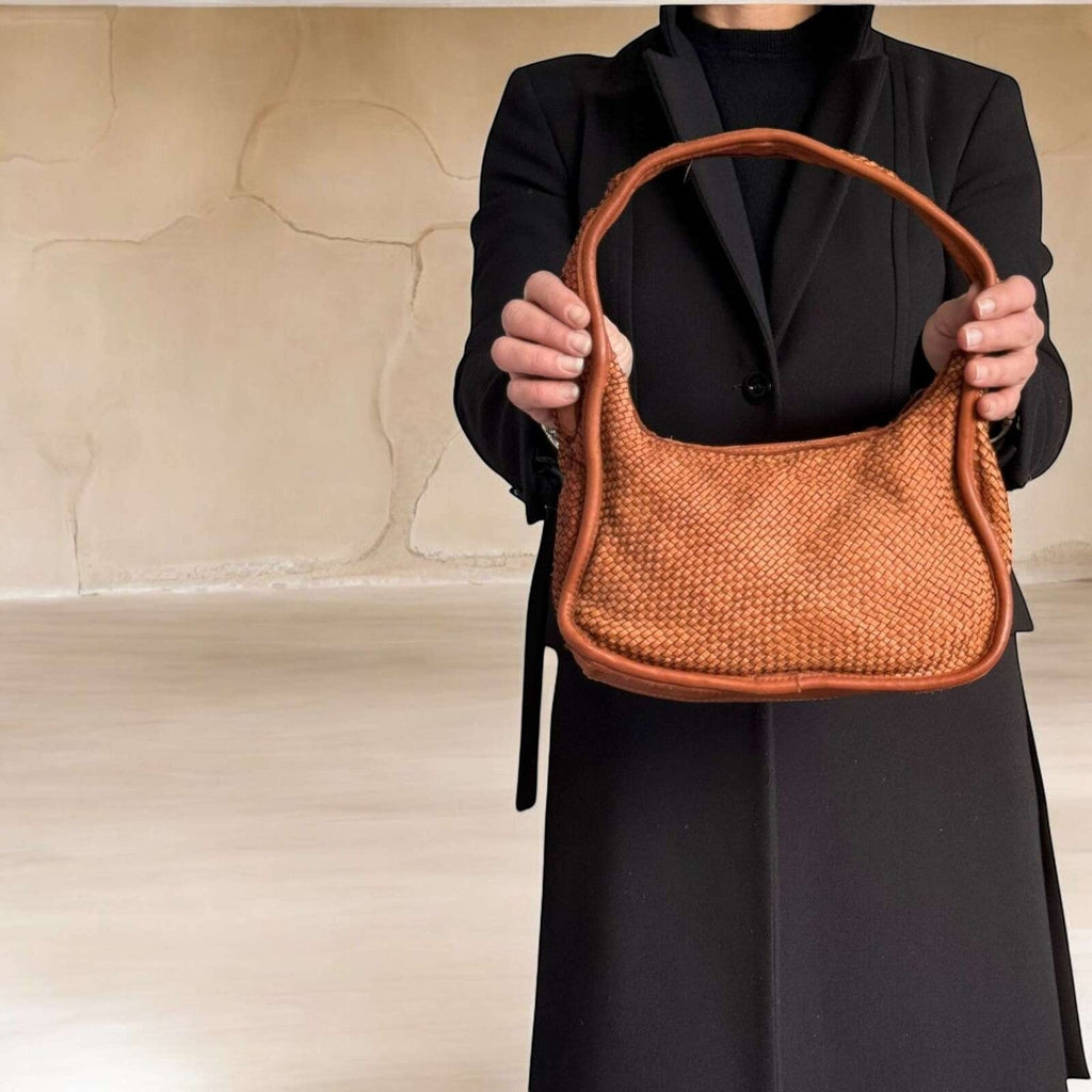 Borsetta in pelle total intreccio - Pito’s|Bag