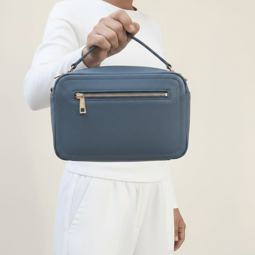 Borsetta in vera pelle due zip media - Pito’s|Bag