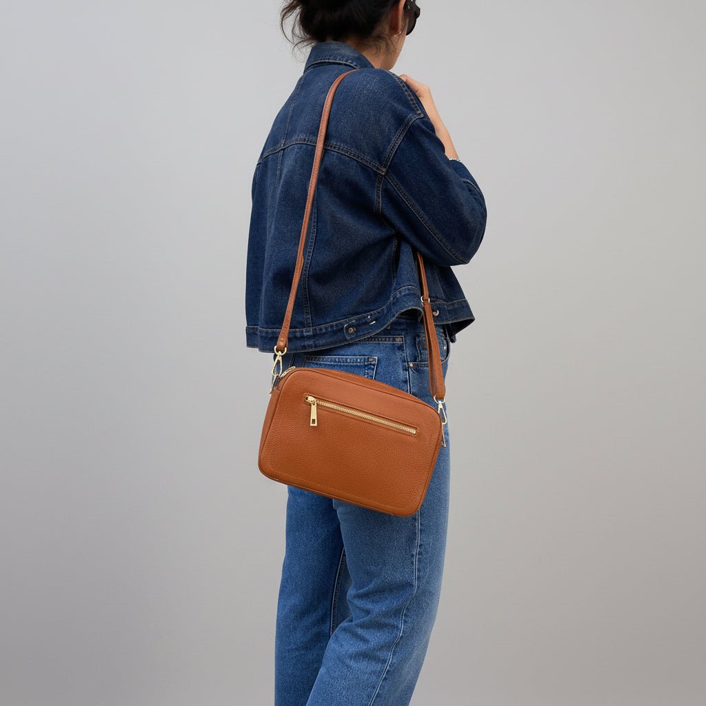 Borsetta in vera pelle due zip media - Pito’s|Bag