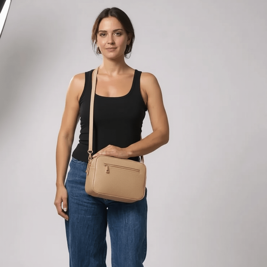 Borsetta in vera pelle due zip media - Pito’s|Bag