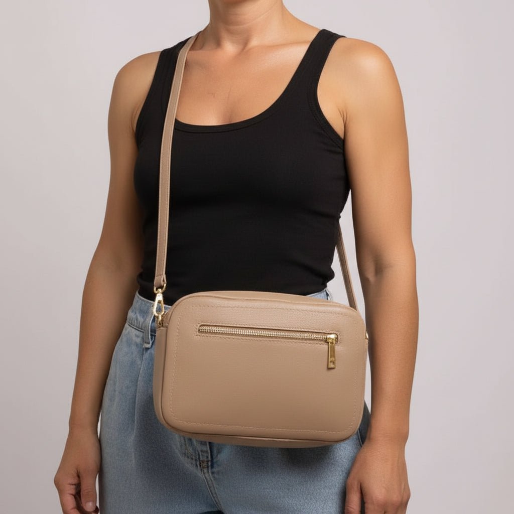 Borsetta in vera pelle due zip media - Pito’s|Bag