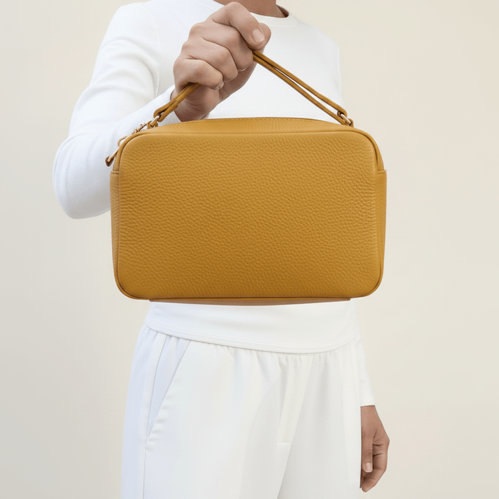 Borsetta in vera pelle due zip media - Pito’s|Bag