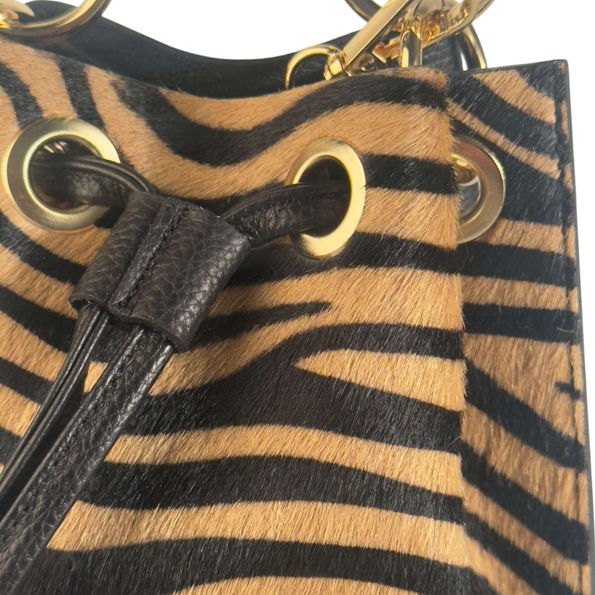 Borsetta Secchiello Style Life Zebrata Marrone e nero - Pito’s|Bag