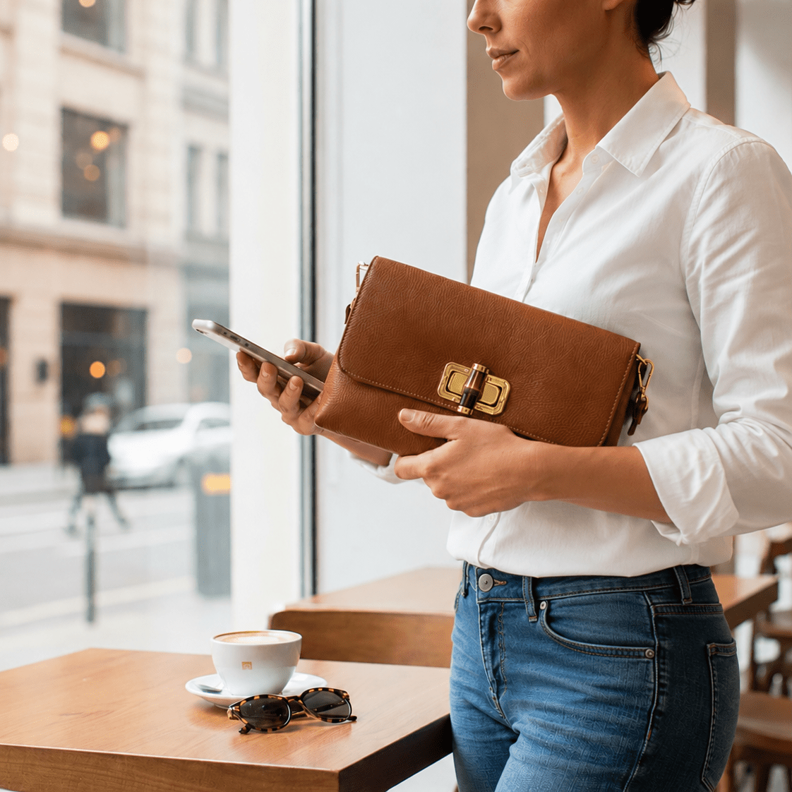 Borsetta tracolla in Bamboo media - Pito’s|Bag