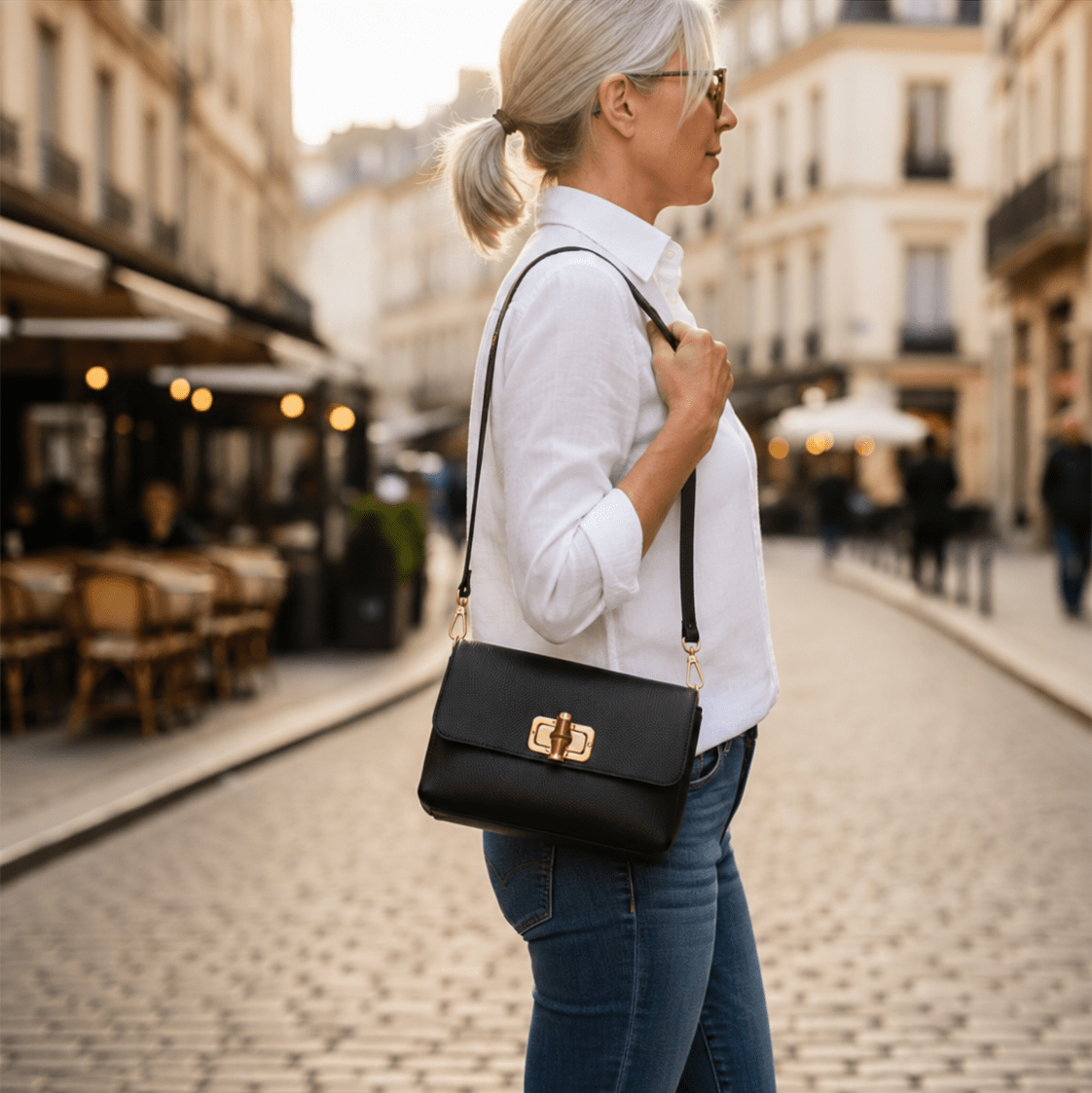 Borsetta tracolla in Bamboo media - Pito’s|Bag