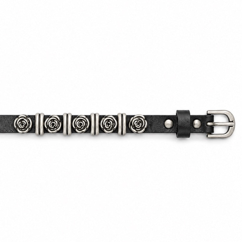 Bracciale in pelle Rosa