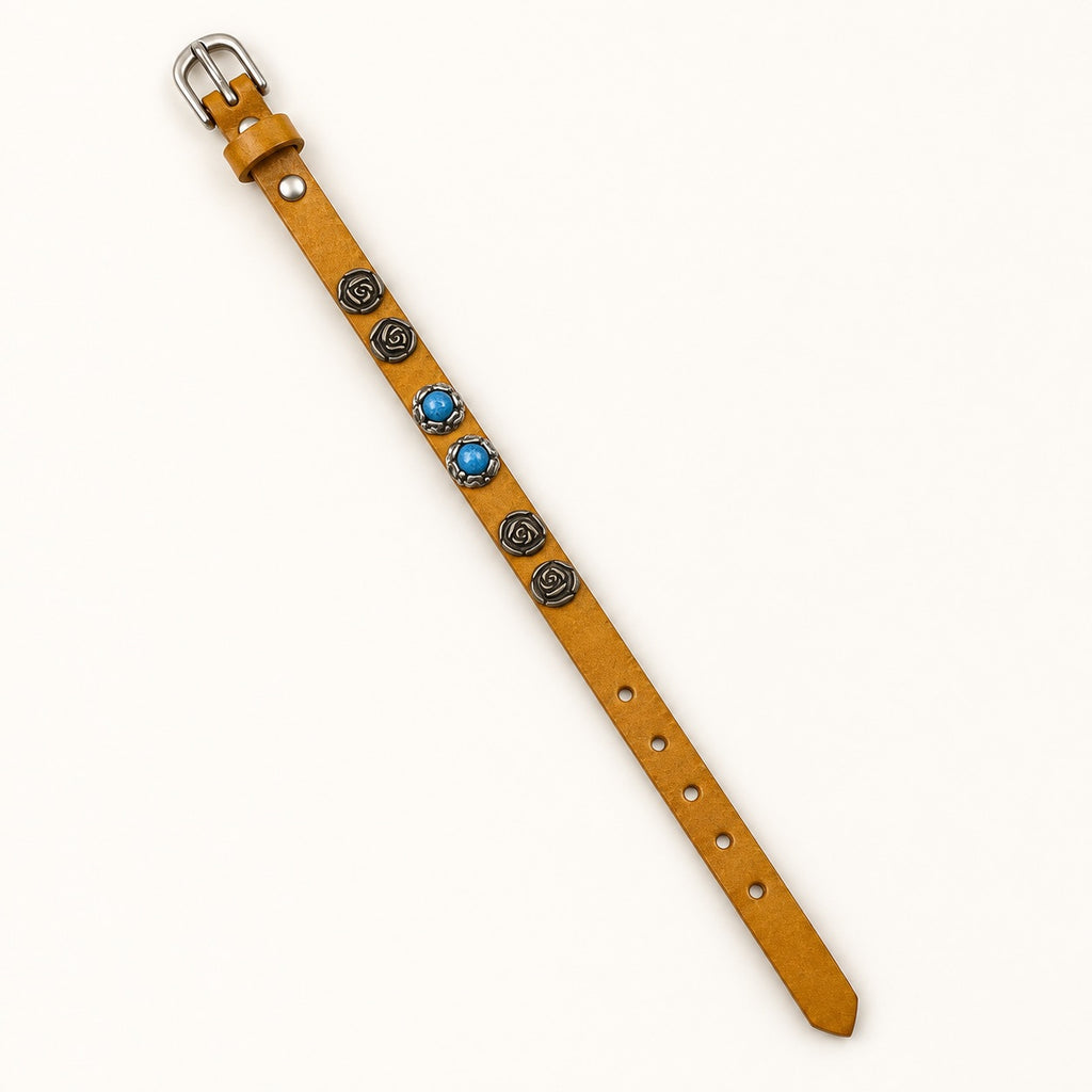 Bracciale in pelle Pietra