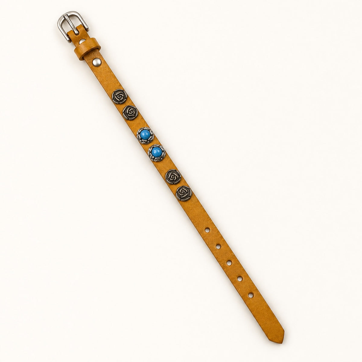 Bracciale in pelle Pietra