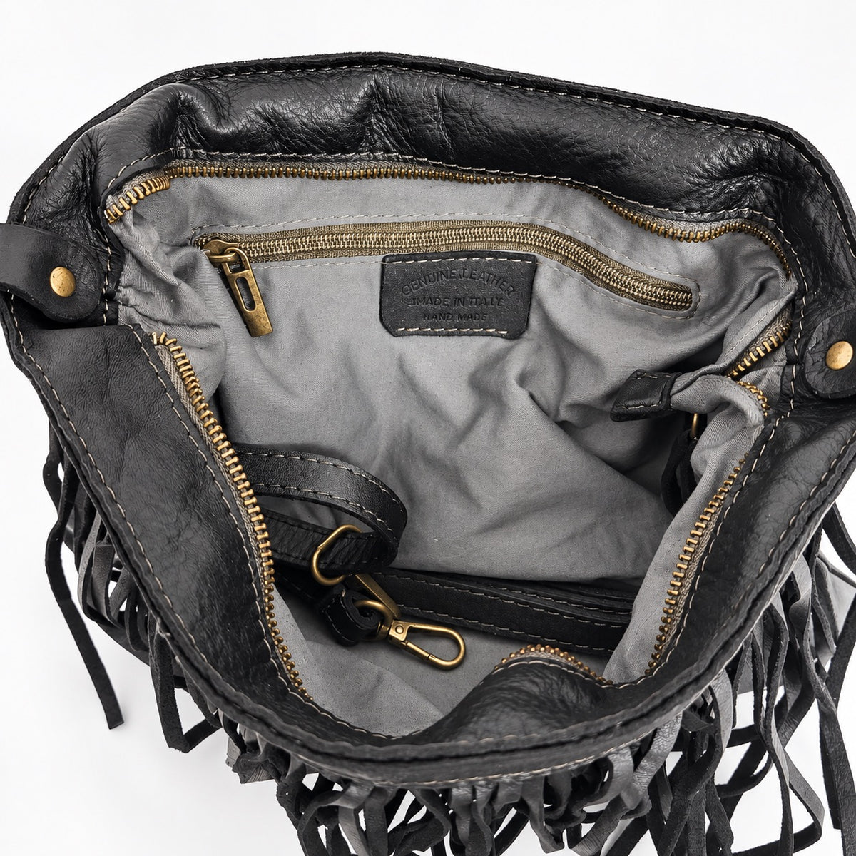 Borsa pochette a tracolla Frangia