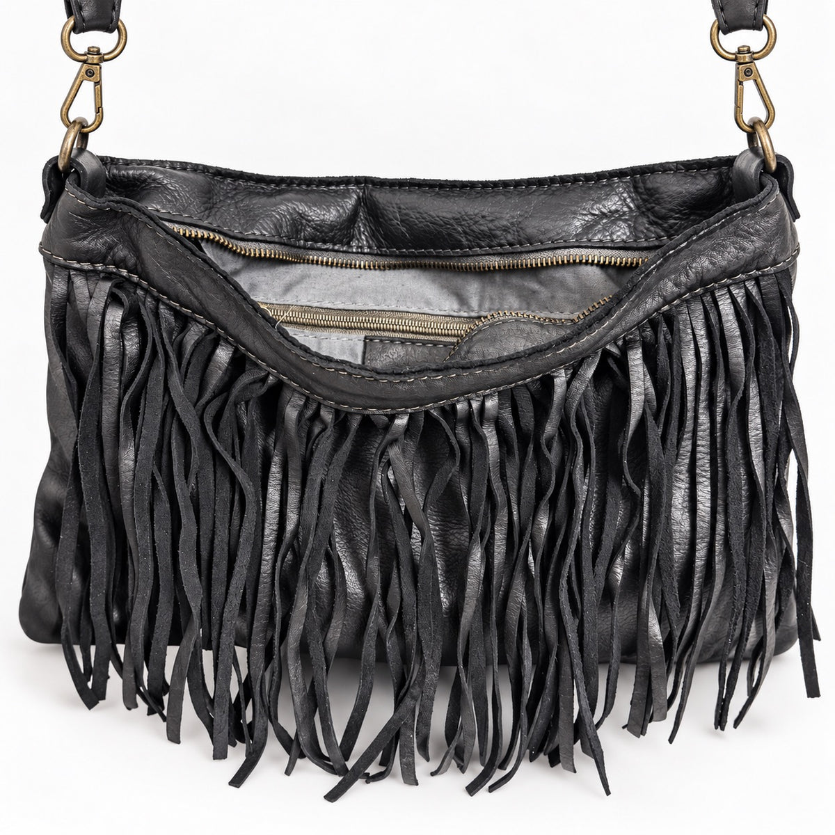 Borsa pochette a tracolla Frangia
