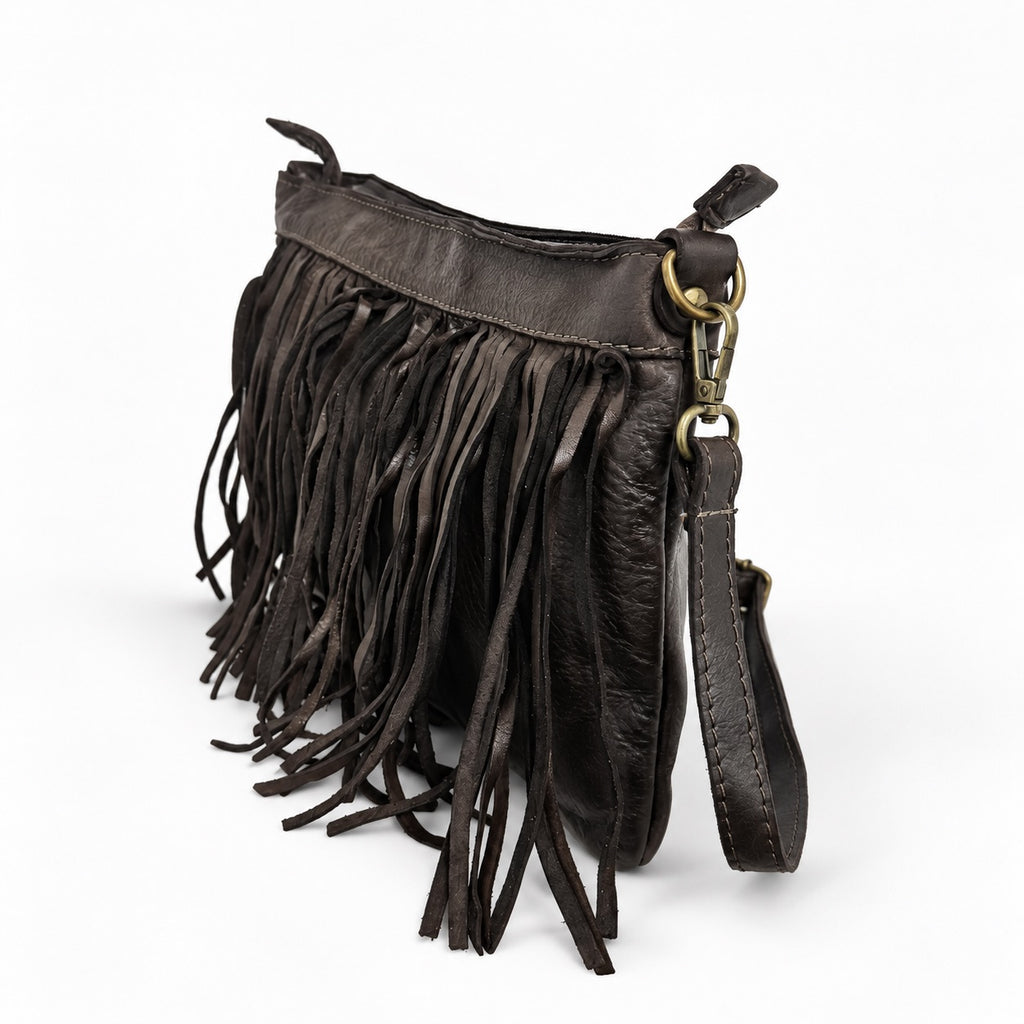 Borsa pochette a tracolla Frangia