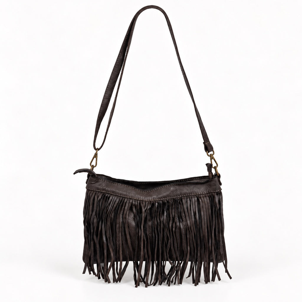 Borsa pochette a tracolla Frangia
