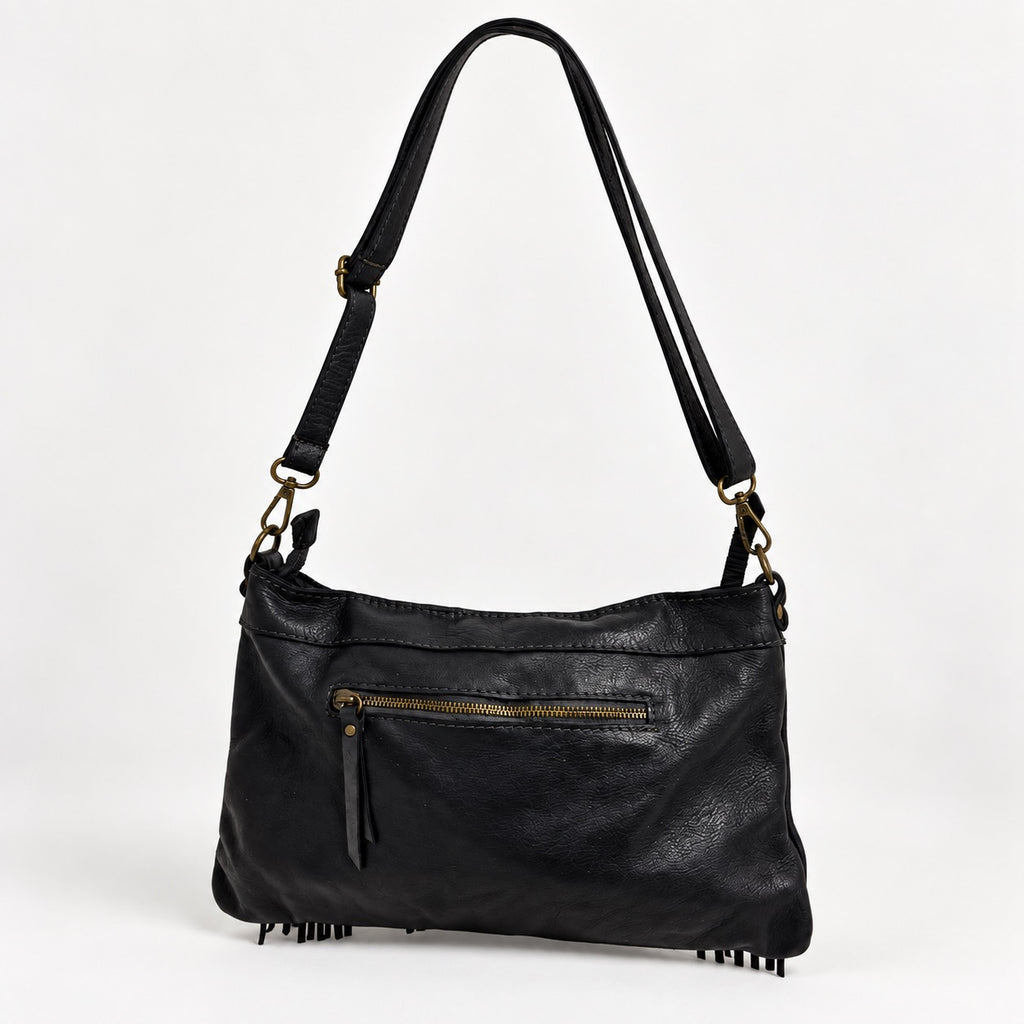 Borsa pochette a tracolla Frangia