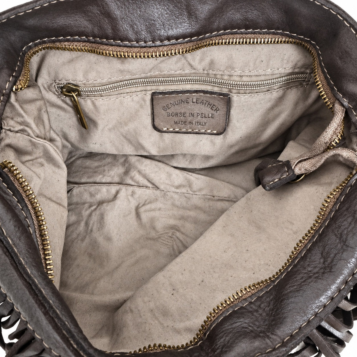 Borsa pochette a tracolla Frangia