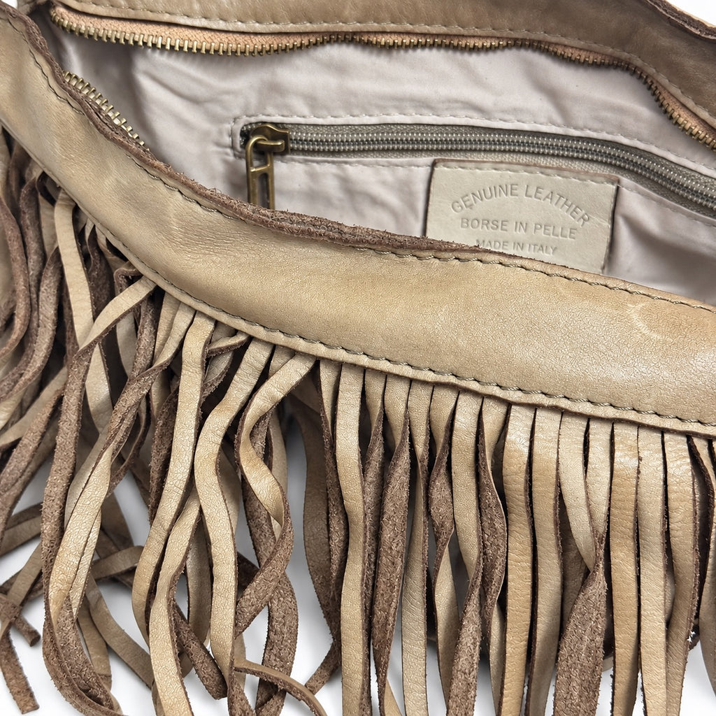 Borsa pochette a tracolla Frangia