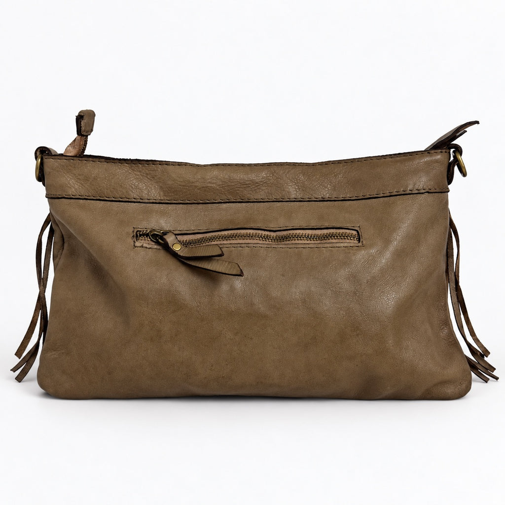 Borsa pochette a tracolla Frangia