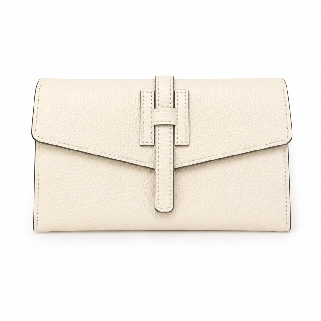 Pochette Pito’s|Bag Miny Miny in vera pelle martellata color crema con chiusura a pressione, design elegante e compatto