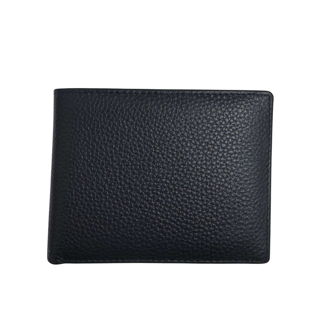 Portafoglio uomo Pito’s|Bag classico in vera pelle nera a grana naturale con protezione RFID