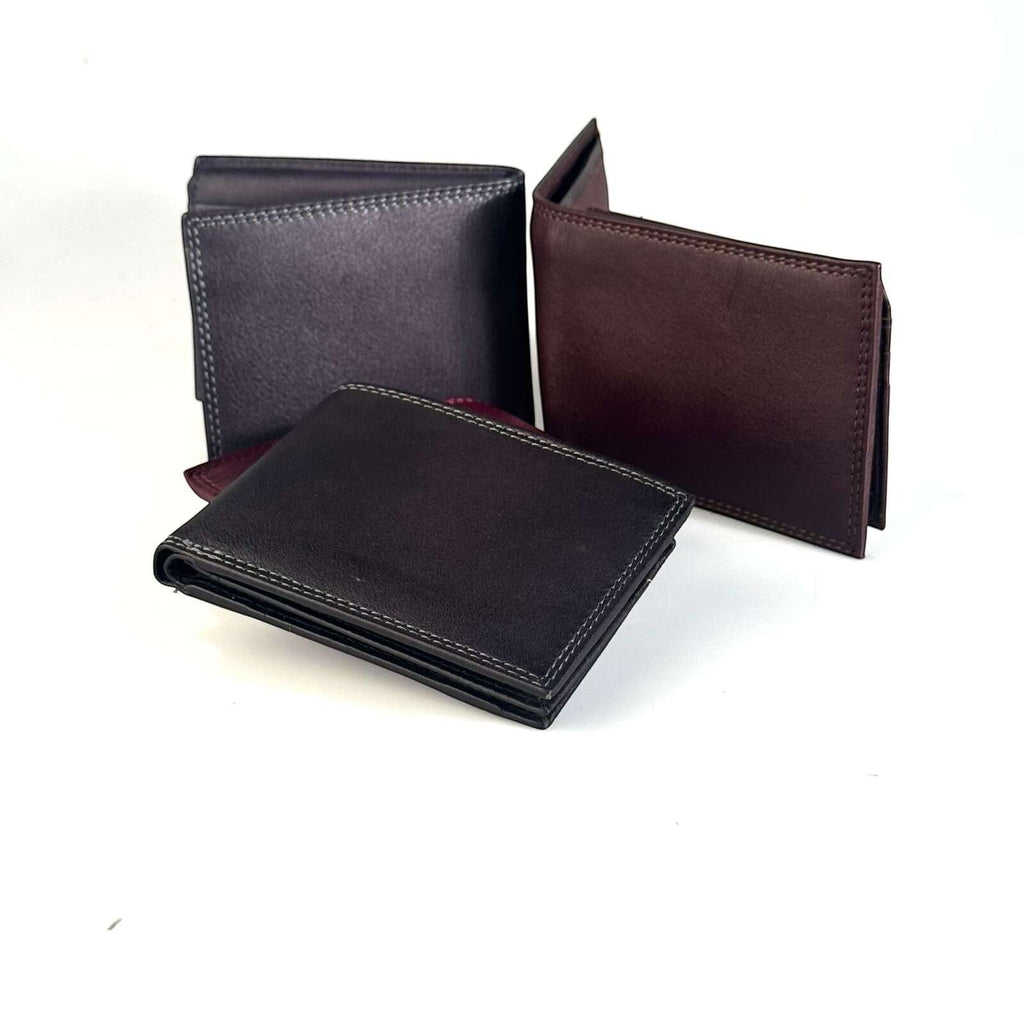 Portafogli Pito’s|Bag in pelle morbida liscia con cuciture artigianali, formato small compatto in vari colori