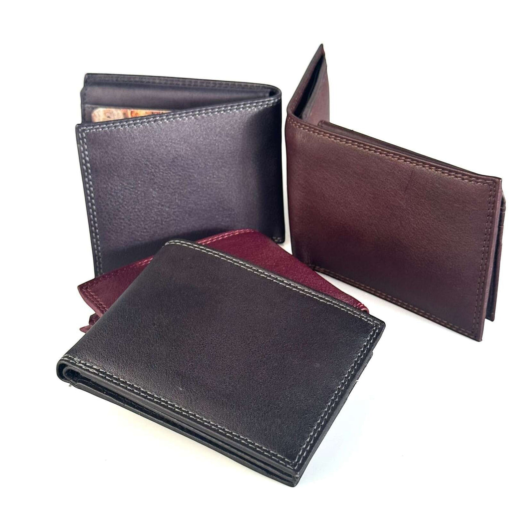 Portafogli Pito’s|Bag da uomo in pelle morbida, formato small con cuciture artigianali, disponibili in vari colori.