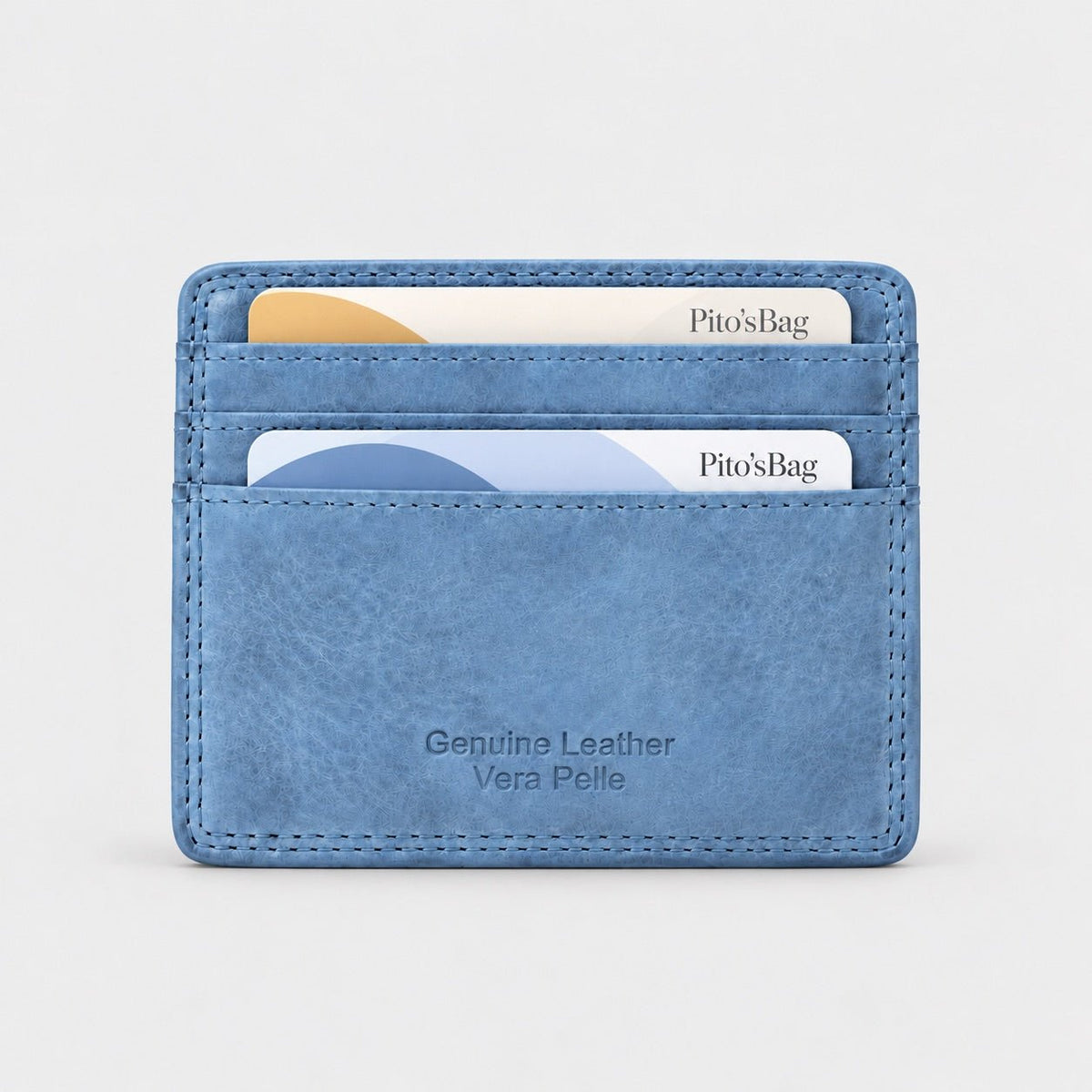 Portacarte in pelle tinta in capo Unisex - Pito’s|Bag