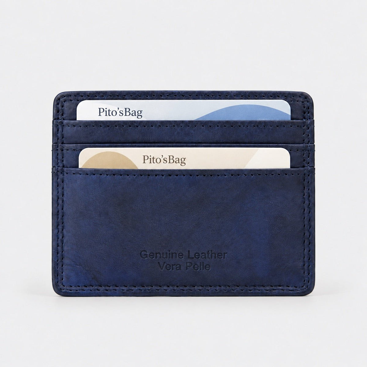 Portacarte in pelle tinta in capo Unisex - Pito’s|Bag