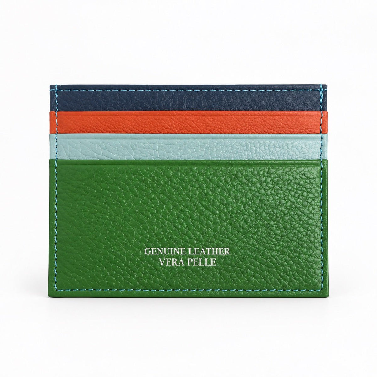 Portacarte in Vera Pelle Multicolor Unisex - Pito’s|Bag