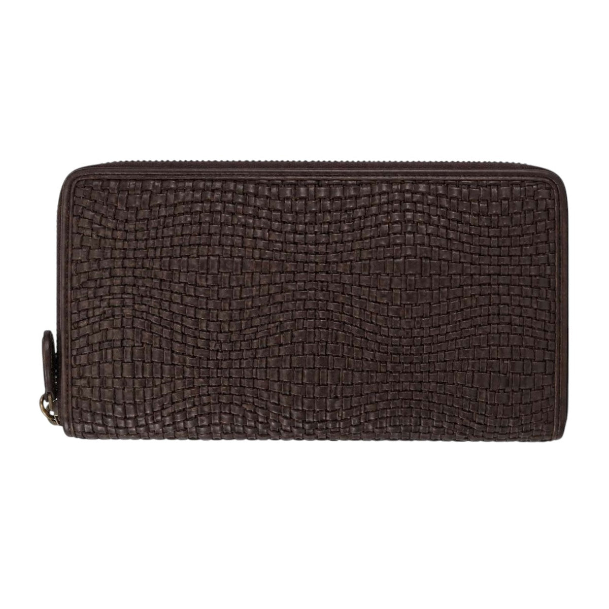 Portafoglio Donna Grande in Vera Pelle Intreccio Paglia Total Zip - Pito’s|Bag