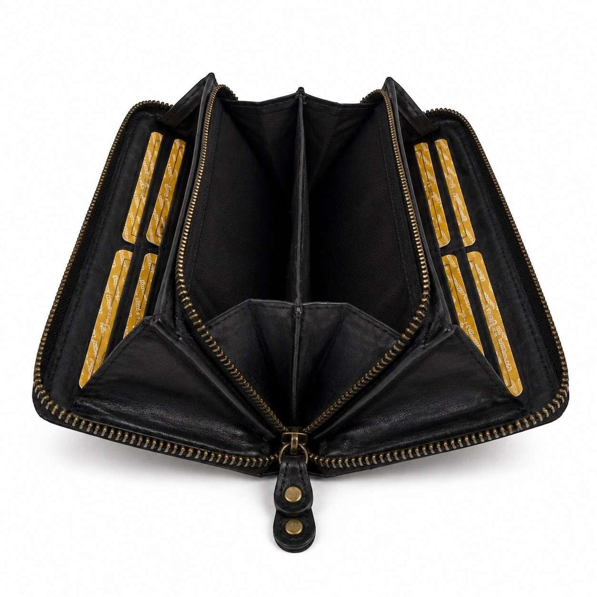 Portafoglio Donna Grande in Vera Pelle Intreccio Paglia Total Zip - Pito’s|Bag