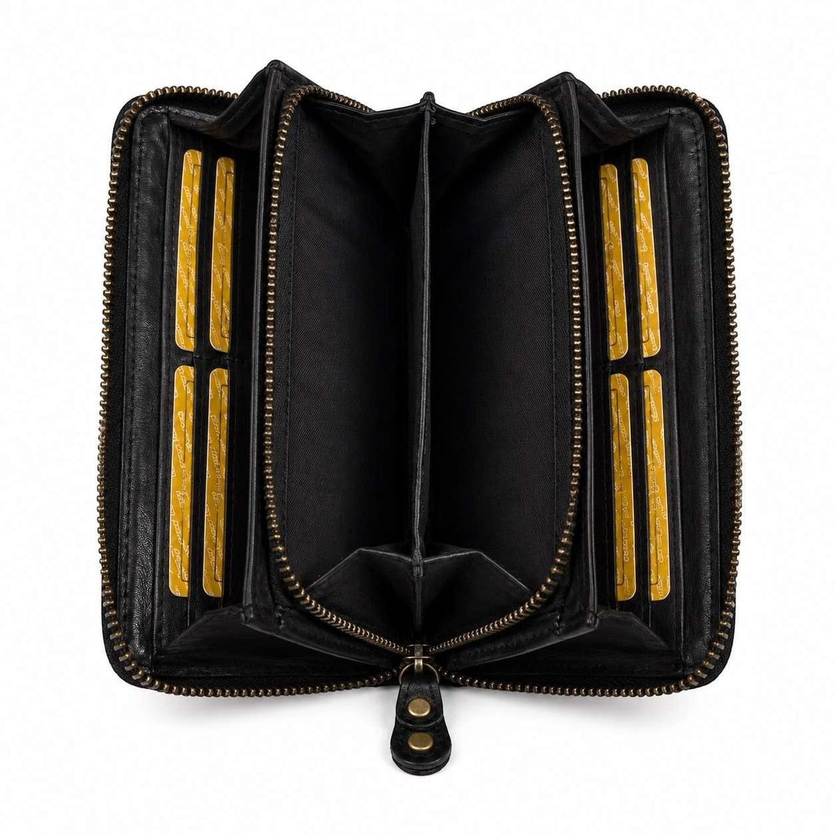 Portafoglio Donna Grande in Vera Pelle Intreccio Paglia Total Zip - Pito’s|Bag