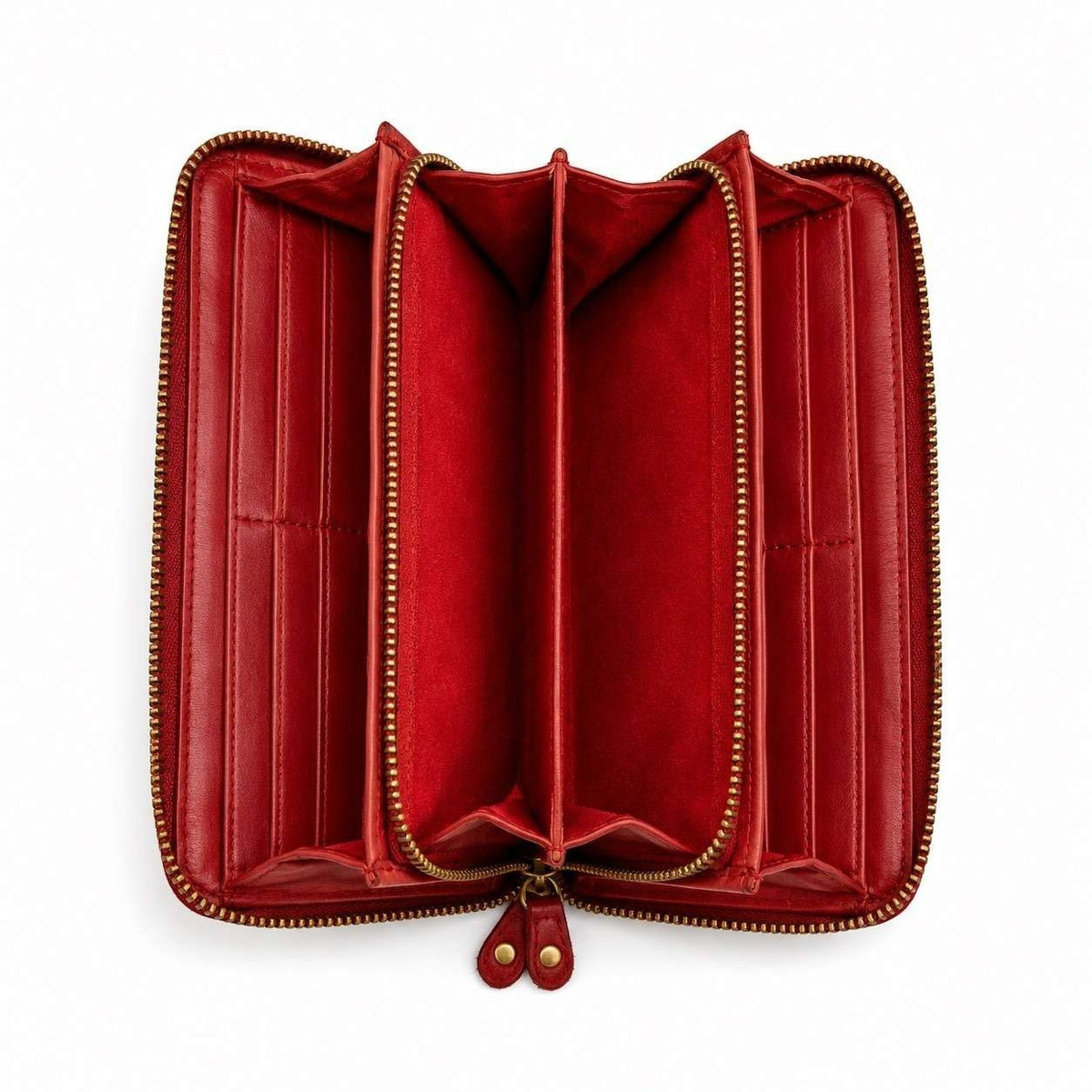 Portafoglio Donna Grande in Vera Pelle Intreccio Paglia Total Zip - Pito’s|Bag