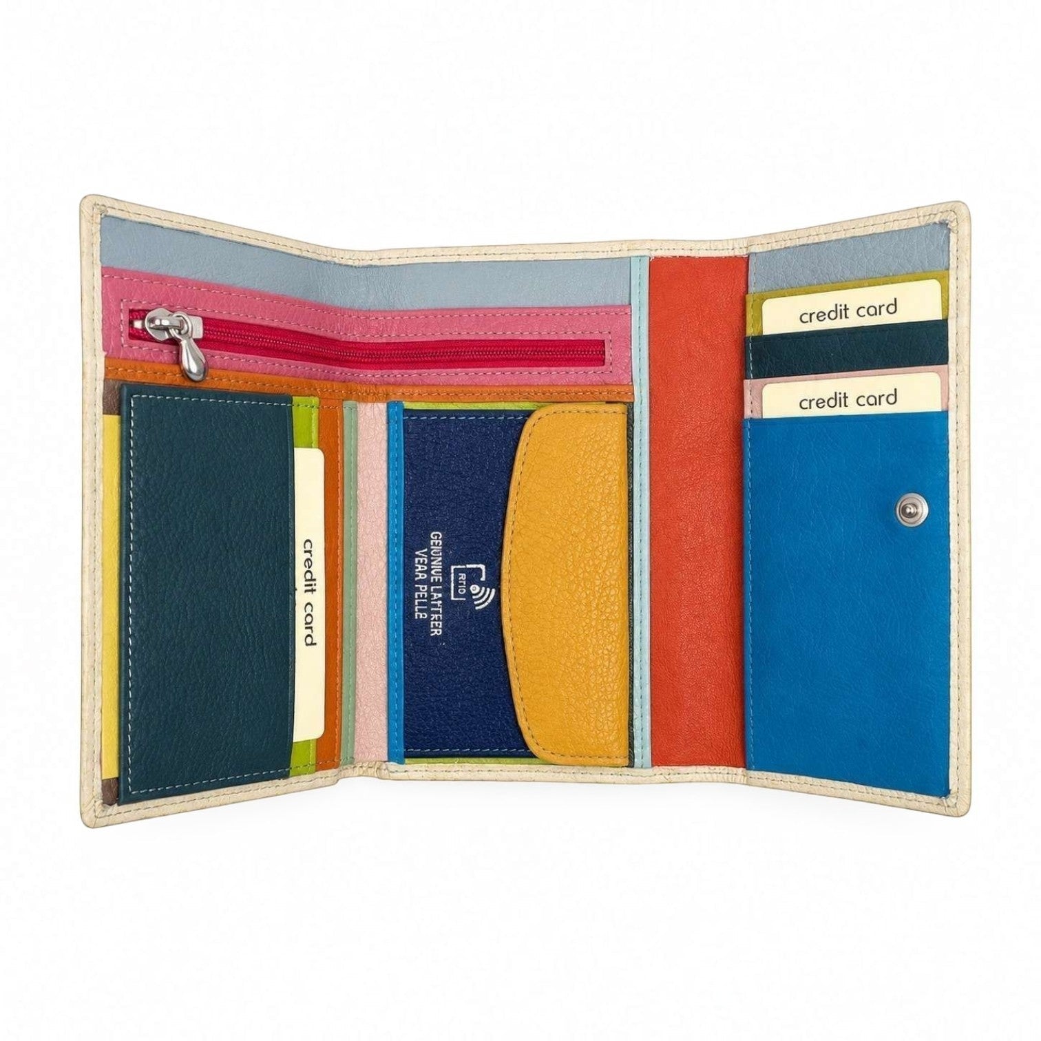Portafoglio Donna Grande in Vera Pelle Martellata - Pito’s|Bag