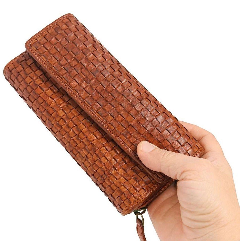 Portafoglio Donna Grande Vintage con zip esterna - Pito’s|Bag