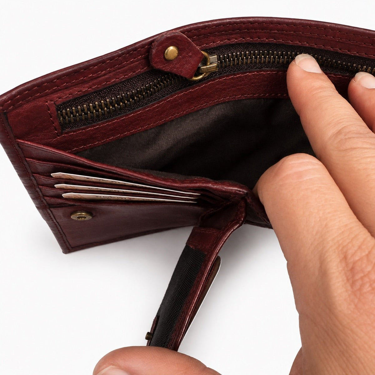 Portafoglio Donna Medio-Grande in Vera Pelle Retrò - Pito’s|Bag
